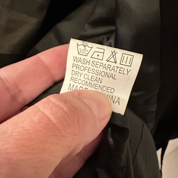 Y2K XL Fringe Black Faux Suede waist jacket cowgirl western festival Rock 90’s - Picture 5 of 12